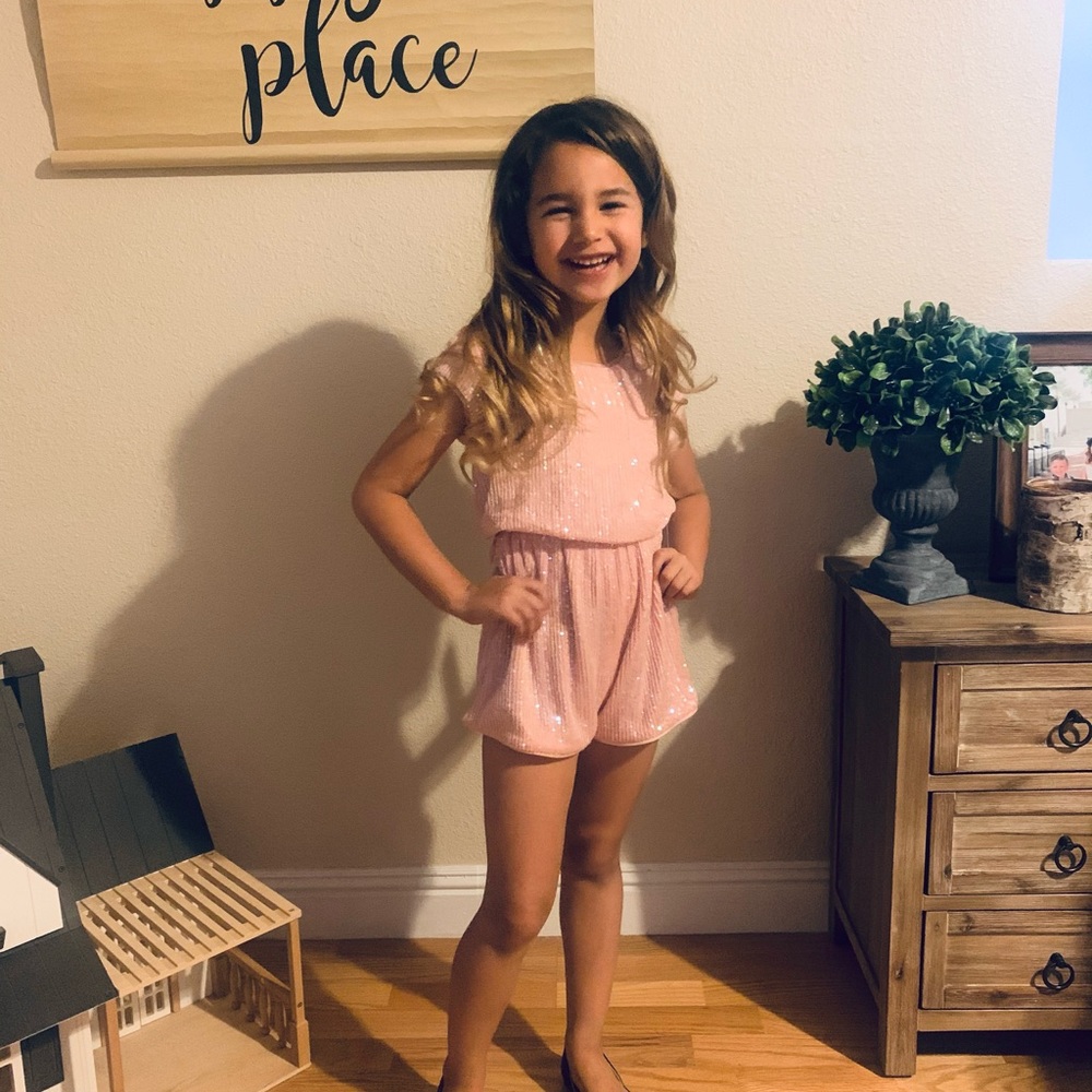 Pink. Sequin. Romper. ✨